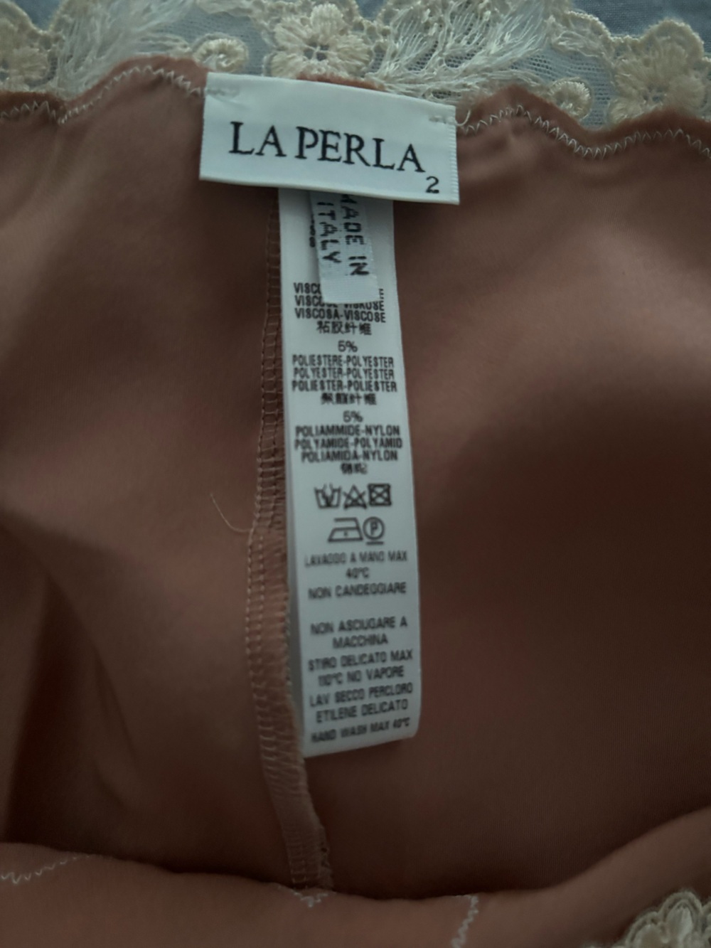 La Perla Maison RARE pink slip nighty-Size Small. Pristine - Picture 5 of 7